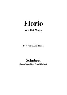 Two Scenes from 'Lacrimas' by Schütz, D.857 Op.124: No.1 Florio (E flat Major) by Franz Schubert