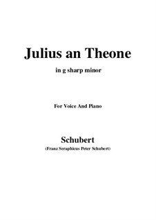 Julius an Theone (Julius to Theone), D.419: G sharp minor by Franz Schubert