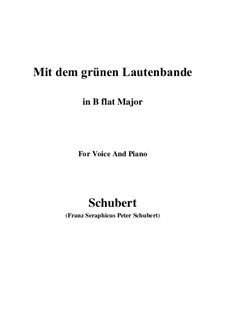 No.13 Mit dem grünen Lautenbande (With the Green Lute-Riband): B flat Major by Franz Schubert