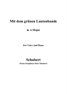 No.13 Mit dem grünen Lautenbande (With the Green Lute-Riband): A Major by Franz Schubert
