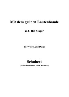 No.13 Mit dem grünen Lautenbande (With the Green Lute-Riband): G flat Major by Franz Schubert