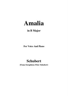 Amalia, D.195 Op.173 No.1: B Major by Franz Schubert