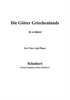 Die Götter Griechenlands (The Gods of Greece), D.677: A minor by Franz Schubert