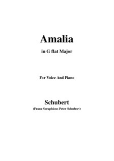 Amalia, D.195 Op.173 No.1: G flat Major by Franz Schubert