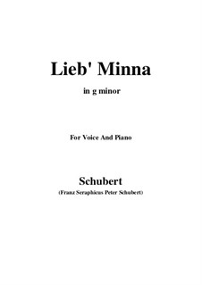 Lieb Minna (Darling Minna), D.222: G minor by Franz Schubert