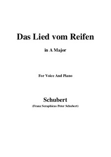 Das Lied vom Reifen (Song of the Frost), D.532: A Major by Franz Schubert