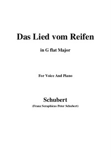 Das Lied vom Reifen (Song of the Frost), D.532: G flat Major by Franz Schubert