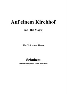 Auf einen Kirchhof (To a Churchyard), D.151: G flat Major by Franz Schubert