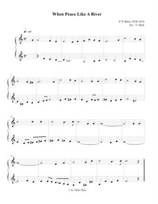 When Peace Like a River: For piano by Philip Paul Bliss
