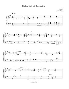 Holy God, We Praise Thy Name: For piano by folklore
