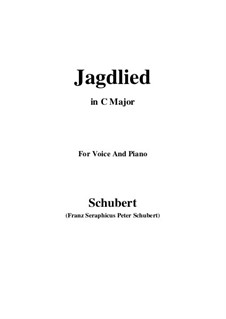 Jagdlied (Hunting Song), D.521: B Major by Franz Schubert