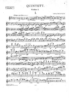 Piano Quintet No.2, Op.20: Parts by Ludwig Thuille