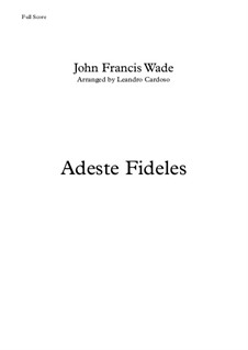 Instrumental version: For brass quintet by John Francis Wade