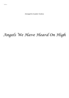 Angels We Have Heard on High: For full orchestra by folklore
