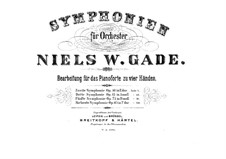 Symphonies: For piano four hands by Niels Wilhelm Gade
