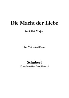 Die Macht der Liebe (The Power of Love), D.308: A flat Major by Franz Schubert