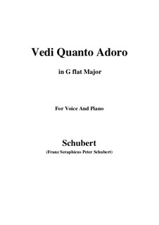 Vedi Quanto Adoro: G flat Major by Franz Schubert