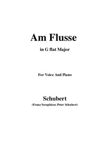 Am Flusse (By the River), D.766: G flat Major by Franz Schubert