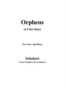 Lied des Orpheus (Song of Orpheus), D.474: E flat Major by Franz Schubert