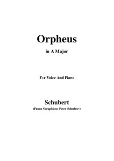 Lied des Orpheus (Song of Orpheus), D.474: A Major by Franz Schubert