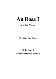 An Rosa (To Rosa), D.315: A flat Major by Franz Schubert