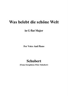 Die Zauberharfe (The Magic Harp), D.644: Was belebt die schöne Welt (G flat Major) by Franz Schubert