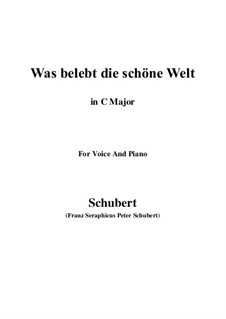Die Zauberharfe (The Magic Harp), D.644: Was belebt die schöne Welt (C Major) by Franz Schubert