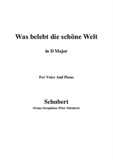 Die Zauberharfe (The Magic Harp), D.644: Was belebt die schöne Welt (D Major) by Franz Schubert