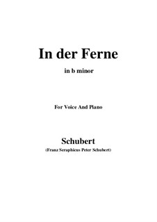 No.6 In der Ferne (In the Distance): For voice and piano (b minor) by Franz Schubert