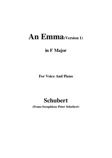 An Emma, D.113 Op.58 No.2: First edition (F Major) by Franz Schubert