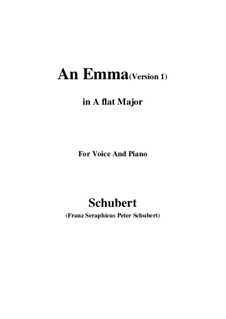 An Emma, D.113 Op.58 No.2: First edition (A flat Major) by Franz Schubert