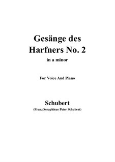 No.2 Wer nie sein Brot mit Tränen ass: A minor by Franz Schubert