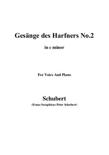 No.2 Wer nie sein Brot mit Tränen ass: C minor by Franz Schubert