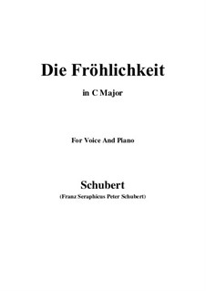 Die Fröhlichkeit, D.262: E Major by Franz Schubert