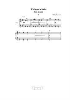 Children's Suite for piano, Op.25: Children's Suite for piano by Philipp Degtyarev-Cord