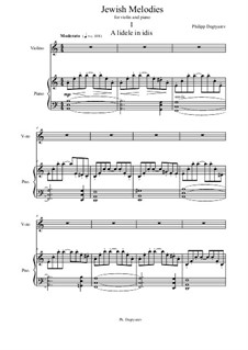 Jewish Melodies, Op.59: No.1 by Philipp Degtyarev-Cord