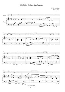 There Shall Be Showers of Blessing: For violin and piano by James McGranahan