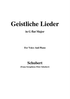 Geistliche Lieder: G flat Major by Franz Schubert