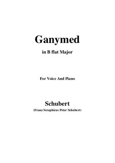 Ganymede, D.544 Op.19 No.3: For voice and piano (B flat Major) by Franz Schubert