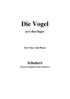 Die Vögel (The Birds), D.691: G flat Major by Franz Schubert