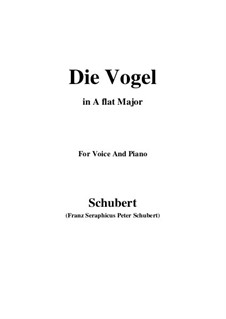 Die Vögel (The Birds), D.691: A flat Major by Franz Schubert