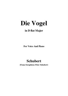Die Vögel (The Birds), D.691: D flat Major by Franz Schubert