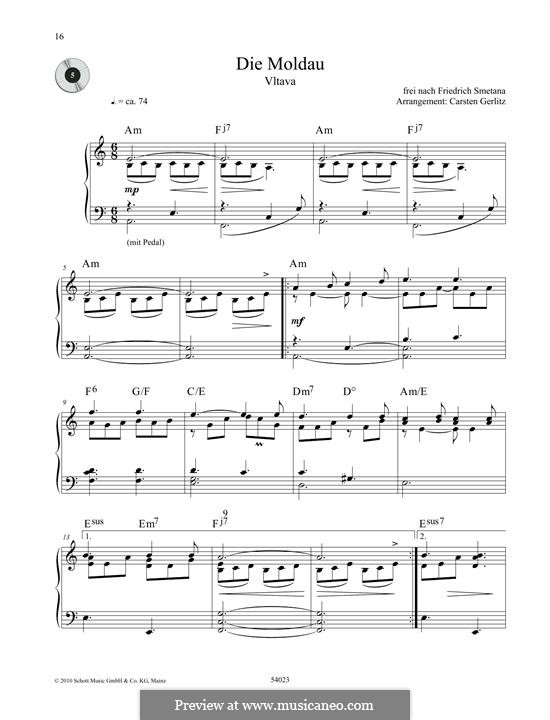 Vltava, T.111: For piano by Bedřich Smetana