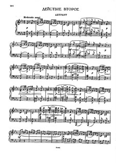 The Demon: Act II, Scene IV, for voices and piano by Anton Rubinstein