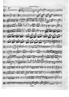 Three String Quartets, Op.16: Viola part by Federigo Fiorillo