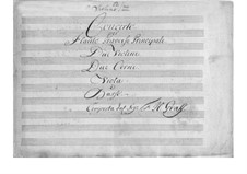 Concerto for Flute and Orchestra in D Major: Parts by Friedrich Hartmann Graf