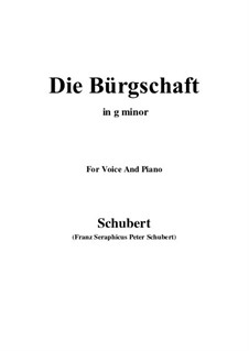 Die Bürgschaft (The Bond), D.246: G minor by Franz Schubert