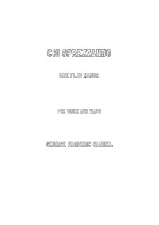 Brockes Passion, HWV 48: Chi sprezzando (e flat minor) by Georg Friedrich Händel