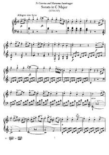 Sonata for Piano No.48 in C Major, Hob.XVI/35: For a single performer by Joseph Haydn