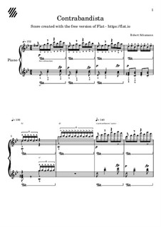 No.10 El Contrbandista (The Smuggler): For piano by Robert Schumann